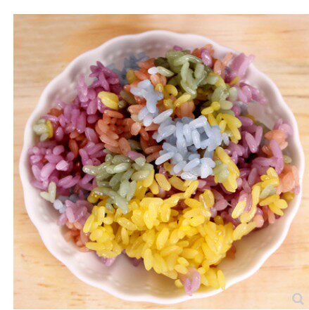 彩色米乌饭五色糯米饭大米云南特产五彩米植物染色五色糯米-mc母婴网