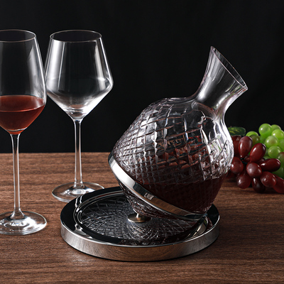 路易斯钻石水晶玻璃葛兰许陀螺陀螺旋转不倒翁红酒葡萄酒醒酒器