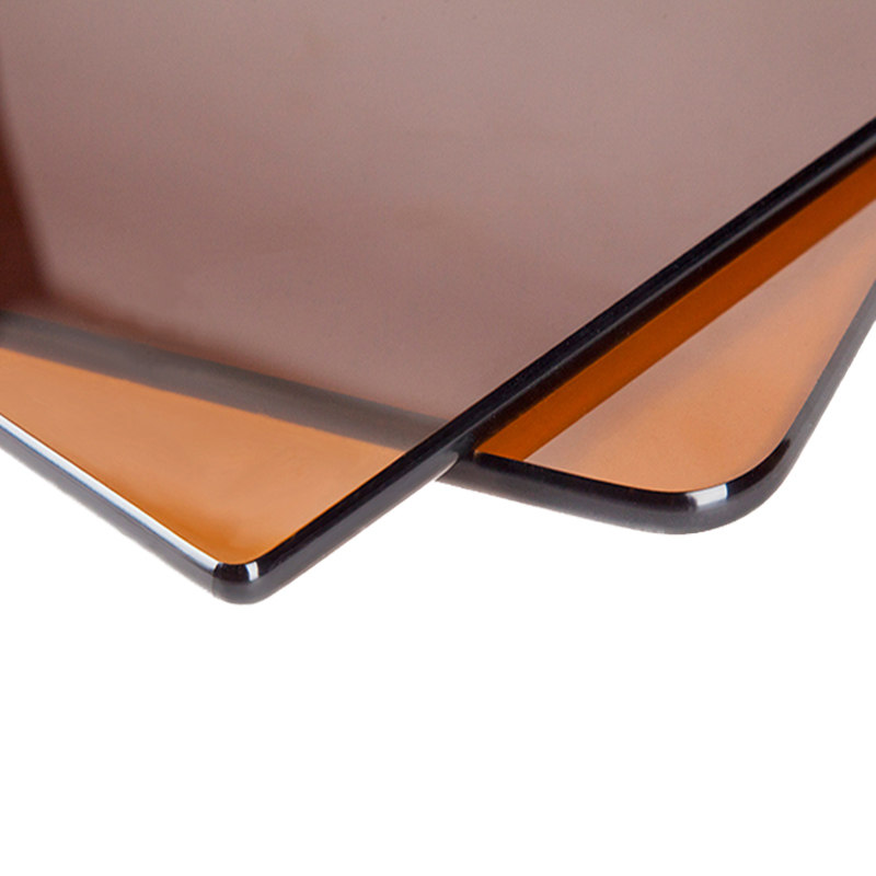 定做烤漆钢化玻璃餐桌茶几台面茶色玻璃家用定制钢化玻璃