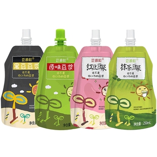 豆源和原味抹茶口味豆浆250ml8袋装全家营养早餐植物蛋白饮品