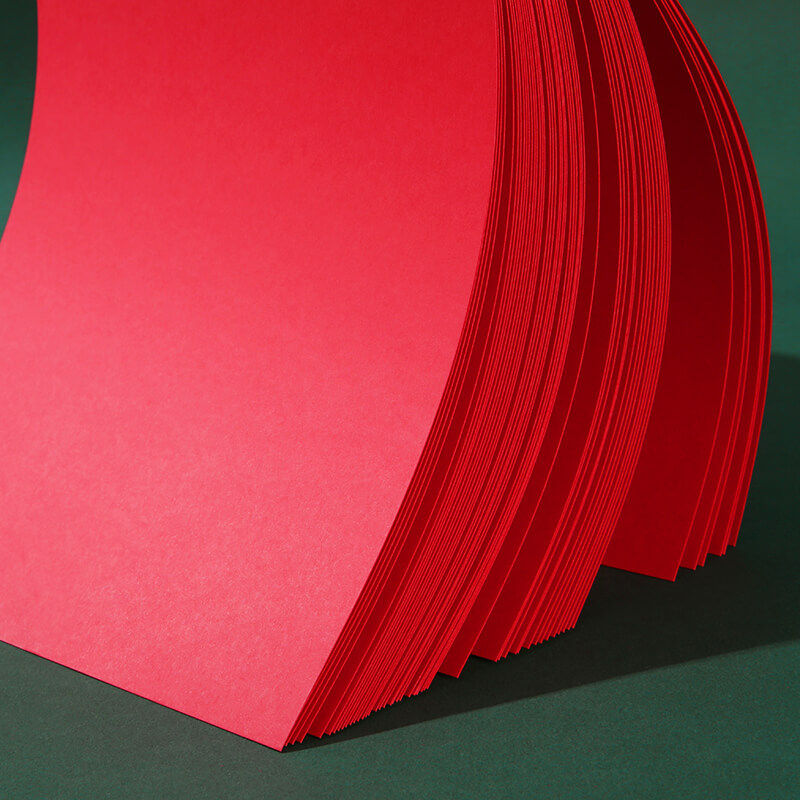 卡纸红色新年双面230g160g120ga48ka3卡纸