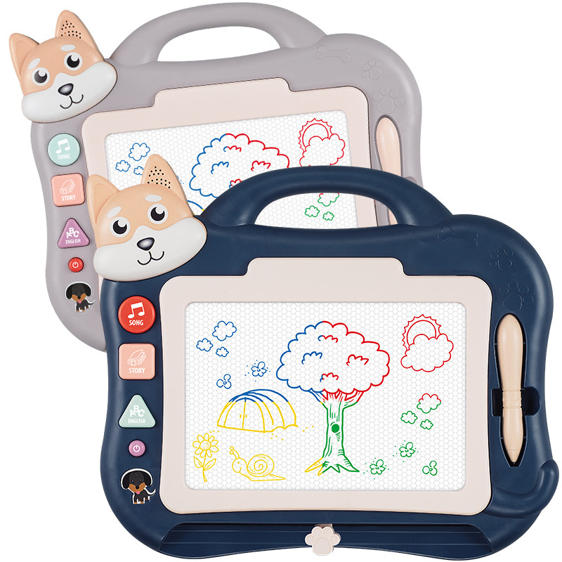 大号儿童画画板磁性可擦写字小孩音乐早教13岁画板