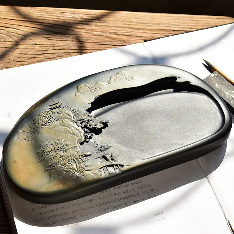 江南水坑专用礼品珍藏创作国画书法端砚歙砚砚台