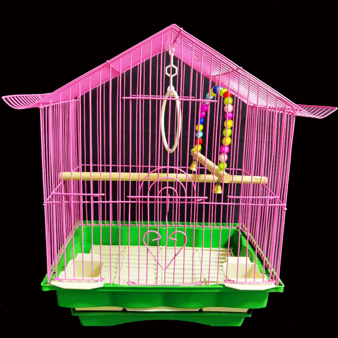 鸟笼虎皮鹦鹉鸟笼子文鸟珍珠鸟牡丹相思鹦鹉铁艺养殖鸟笼小型外带