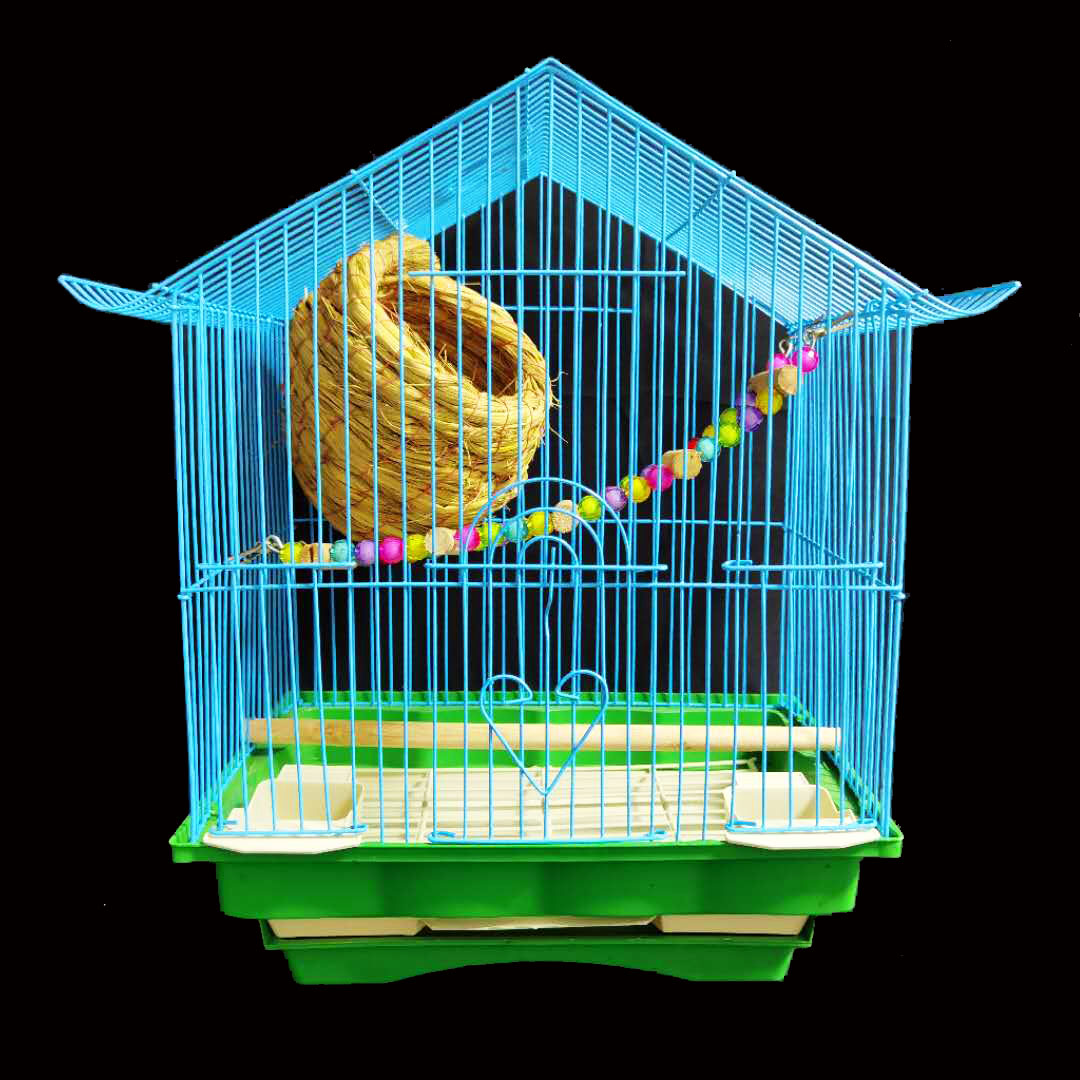 鸟笼虎皮鹦鹉鸟笼子文鸟珍珠鸟牡丹相思鹦鹉铁艺养殖鸟笼小型外带