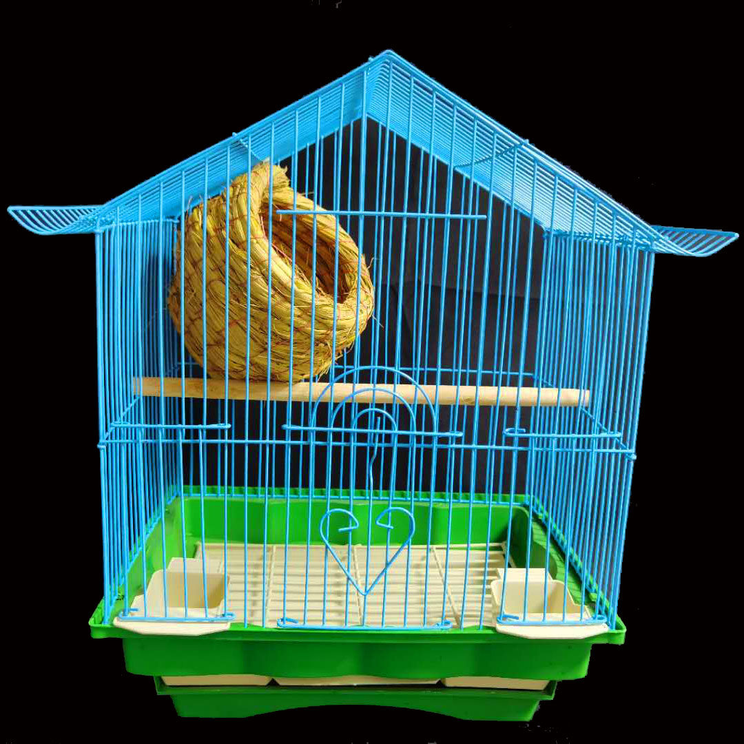 鸟笼虎皮鹦鹉鸟笼子文鸟珍珠鸟牡丹相思鹦鹉铁艺养殖鸟笼小型外带