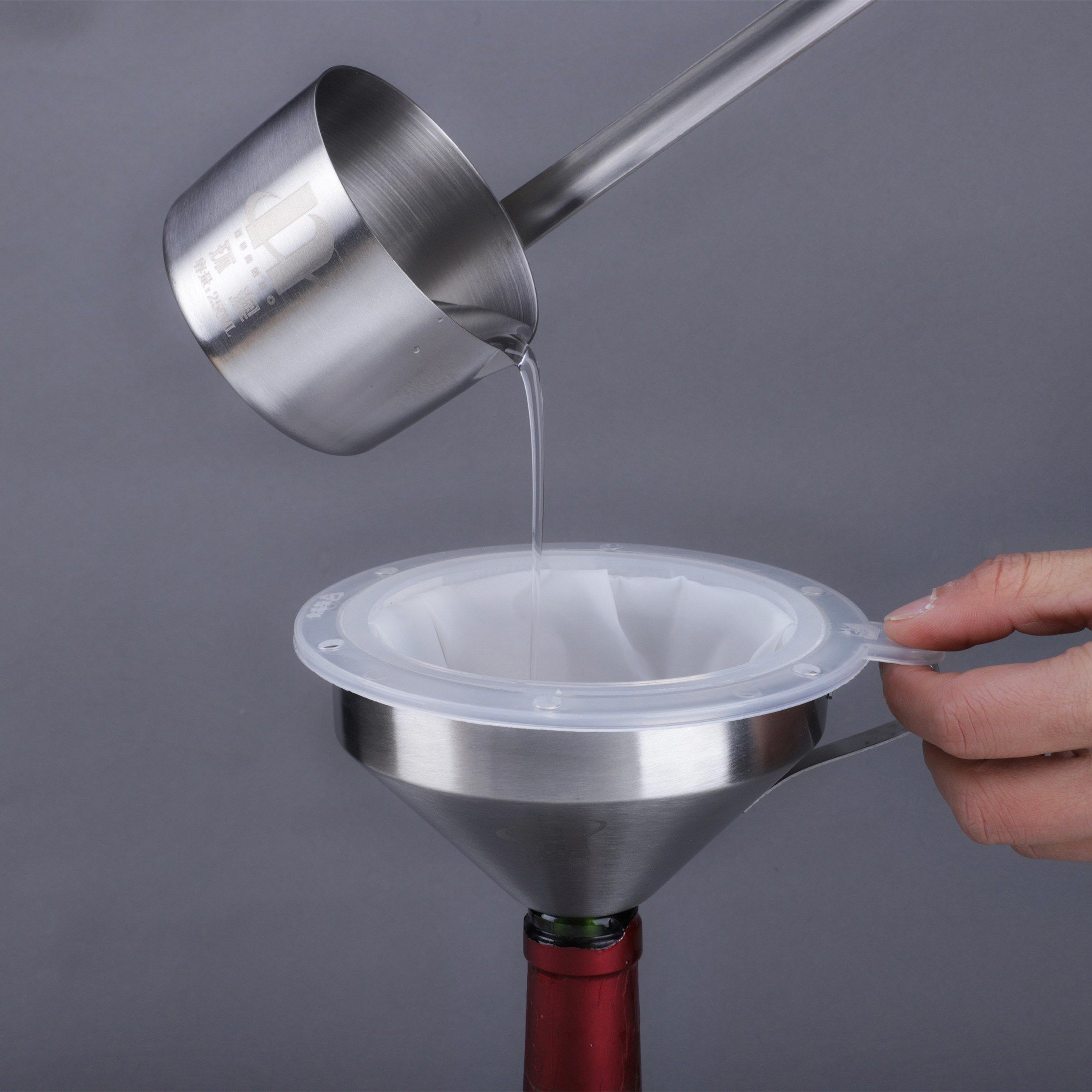 打酒迷你自酿漏斗过滤网滤筛多功能过虑液体蜂蜜200目300目家用