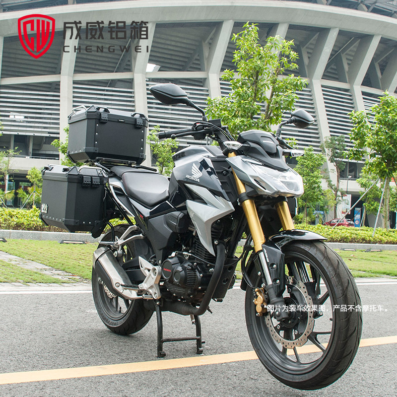 适用于新大洲本田190r暴风摩托车金边箱尾箱成威三箱摩托车尾箱