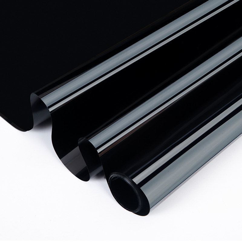 玻璃防晒隔热膜全遮光家用窗户贴纸黑色透光不透明遮阳玻璃贴膜