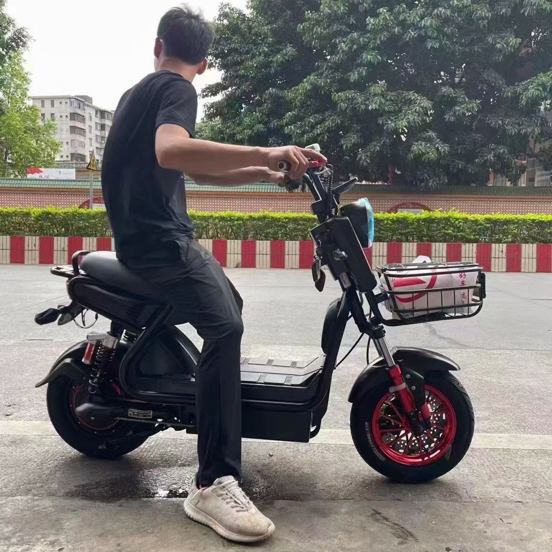 极酷电动车双碟刹油电瓶车青年学生男女外卖车新国标电动自行车