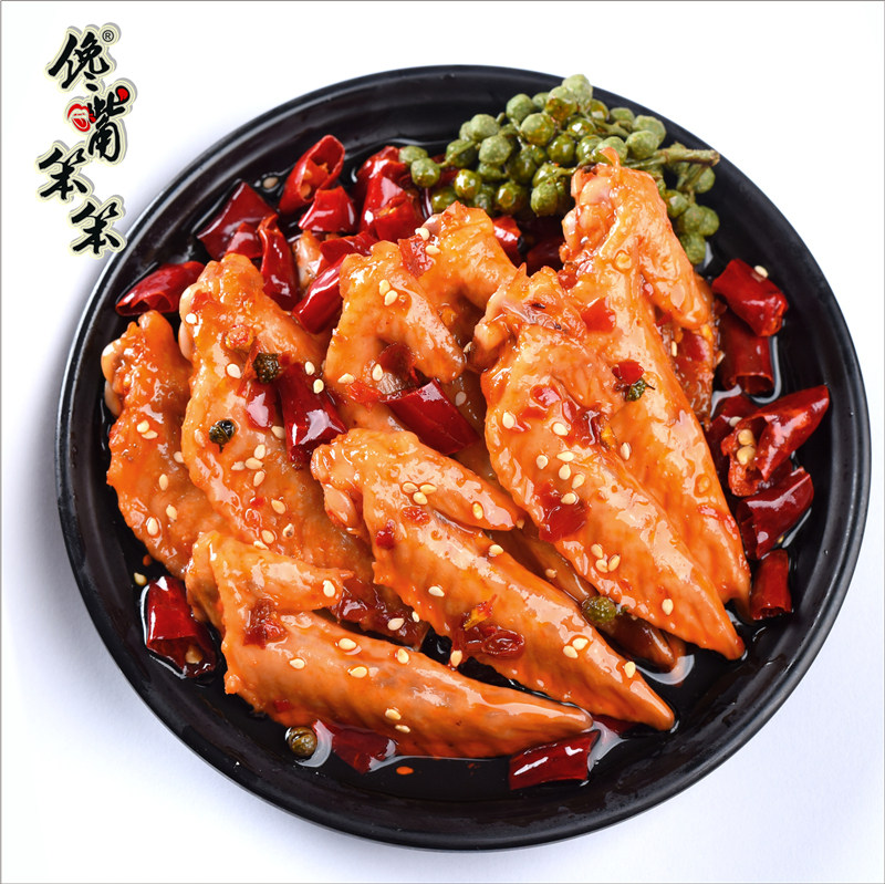 馋嘴笨笨麻辣鸡尖200g即食鸡肉休闲鸡肉零食