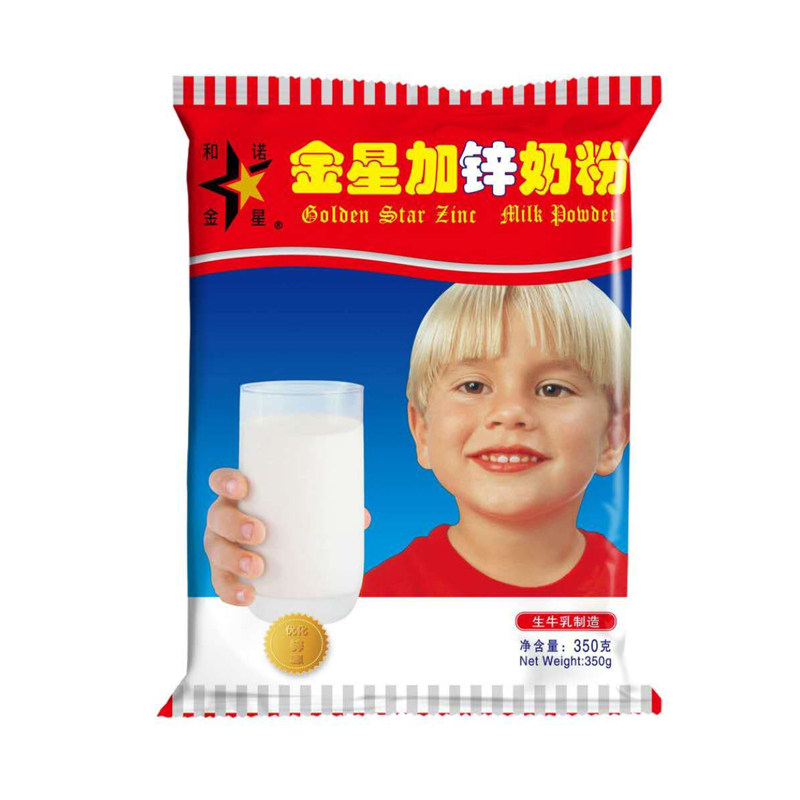 金星奶粉350克加锌含蔗糖青少年成人乳粉速溶冲饮营养早餐冲奶粉