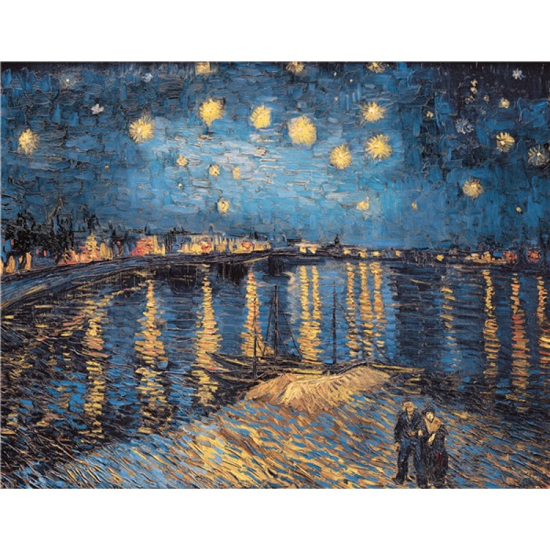 世界名画梵高丰收欧式客厅卧室装饰画杏花白玫瑰星空油画