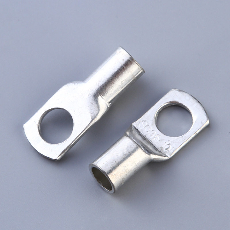 加厚sc50-6-8-10-12窥口端子电缆接头铜线接线端子头短鼻子接线端子