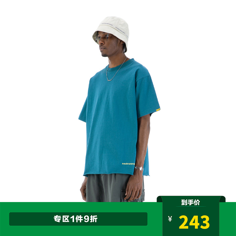 RANDOMEVENT(RDET) 21SS 仿破坏散口圆领短袖T恤