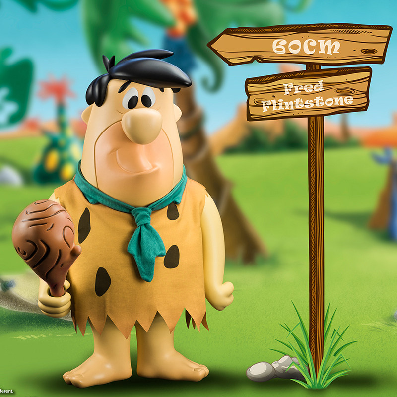 soapstudio摩登原始人the flintstones弗雷德搪胶人偶收藏手办