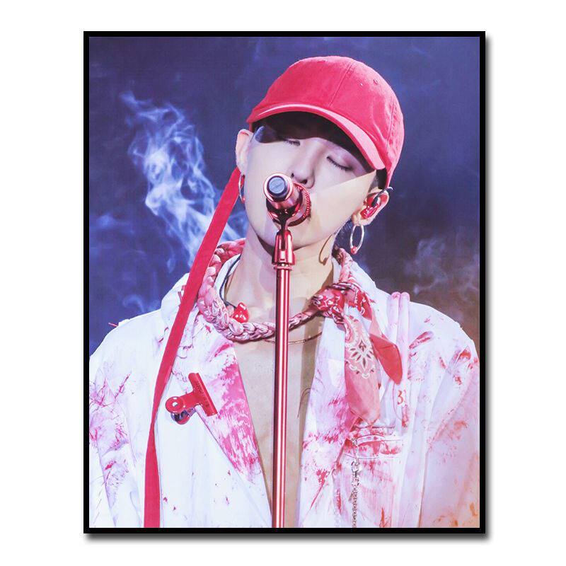 bigbang权志龙gd男神diy数字油画丙烯颜料手绘填色diy
