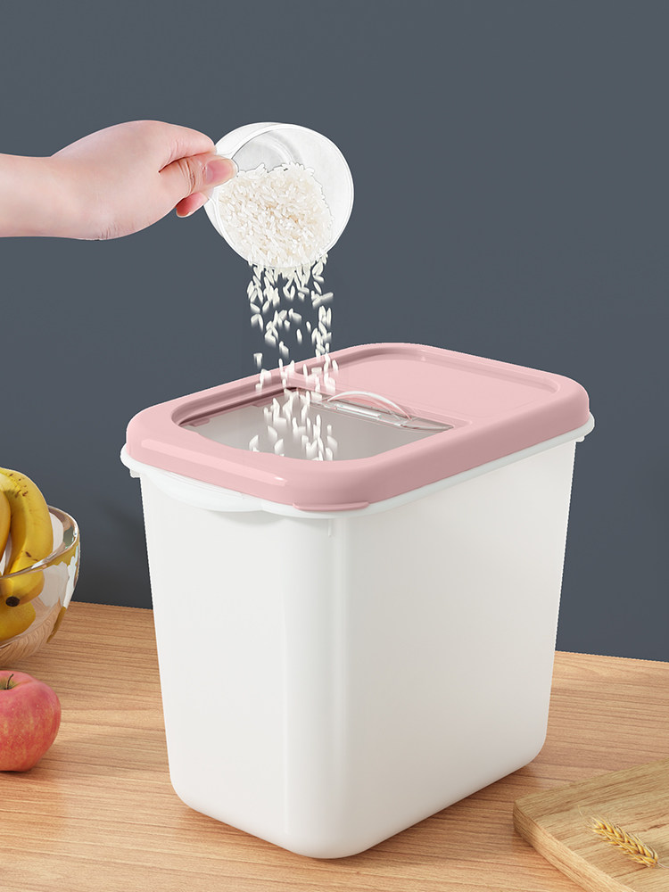 收纳纳米五谷杂粮储物罐加厚储米箱防潮防虫面桶10kg米桶