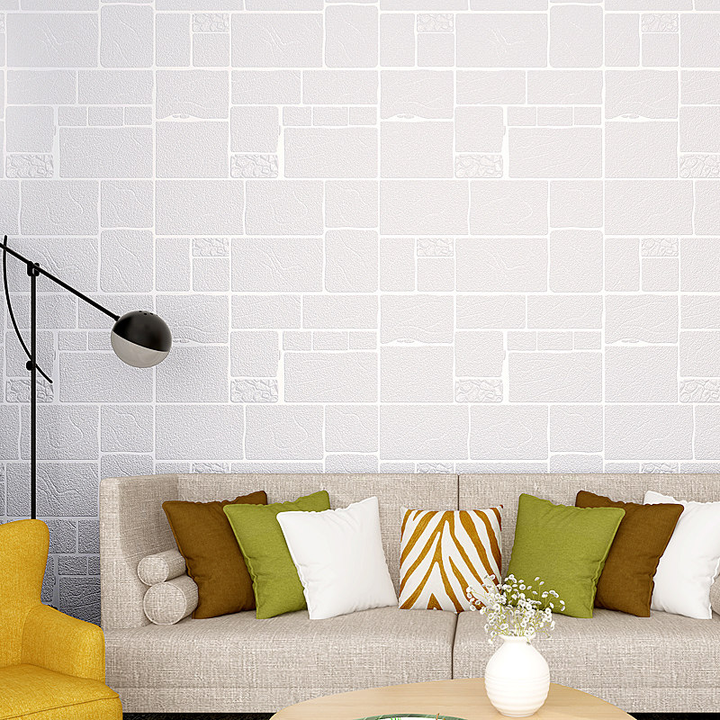 自粘墙纸3d立体墙贴卧室客厅背景墙壁纸防水墙贴
