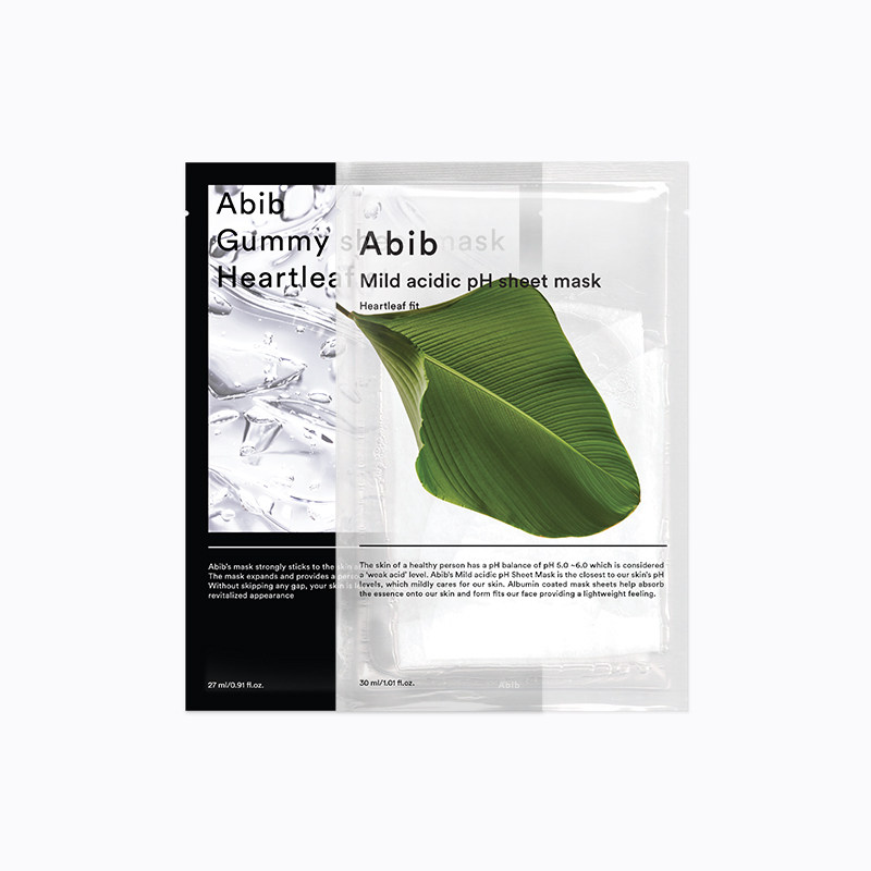 鱼腥abib阿彼芙弱酸性口香糖草共20片贴片面膜