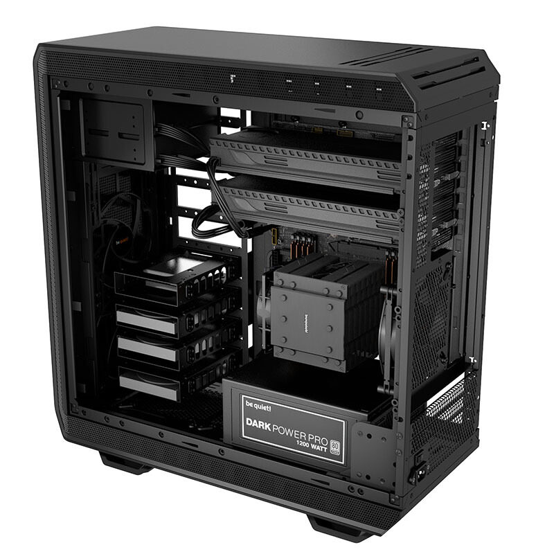 机箱德商透明大板atx静音隔音侧板机箱