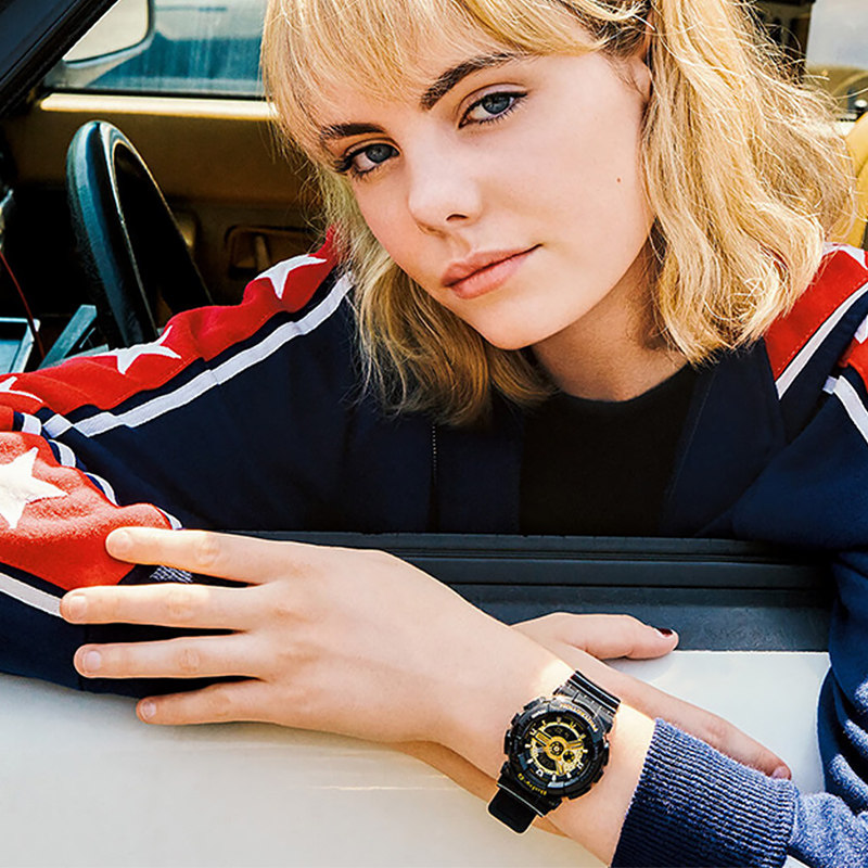 casio卡西欧手表运动babyg黑金学生ins日韩腕表