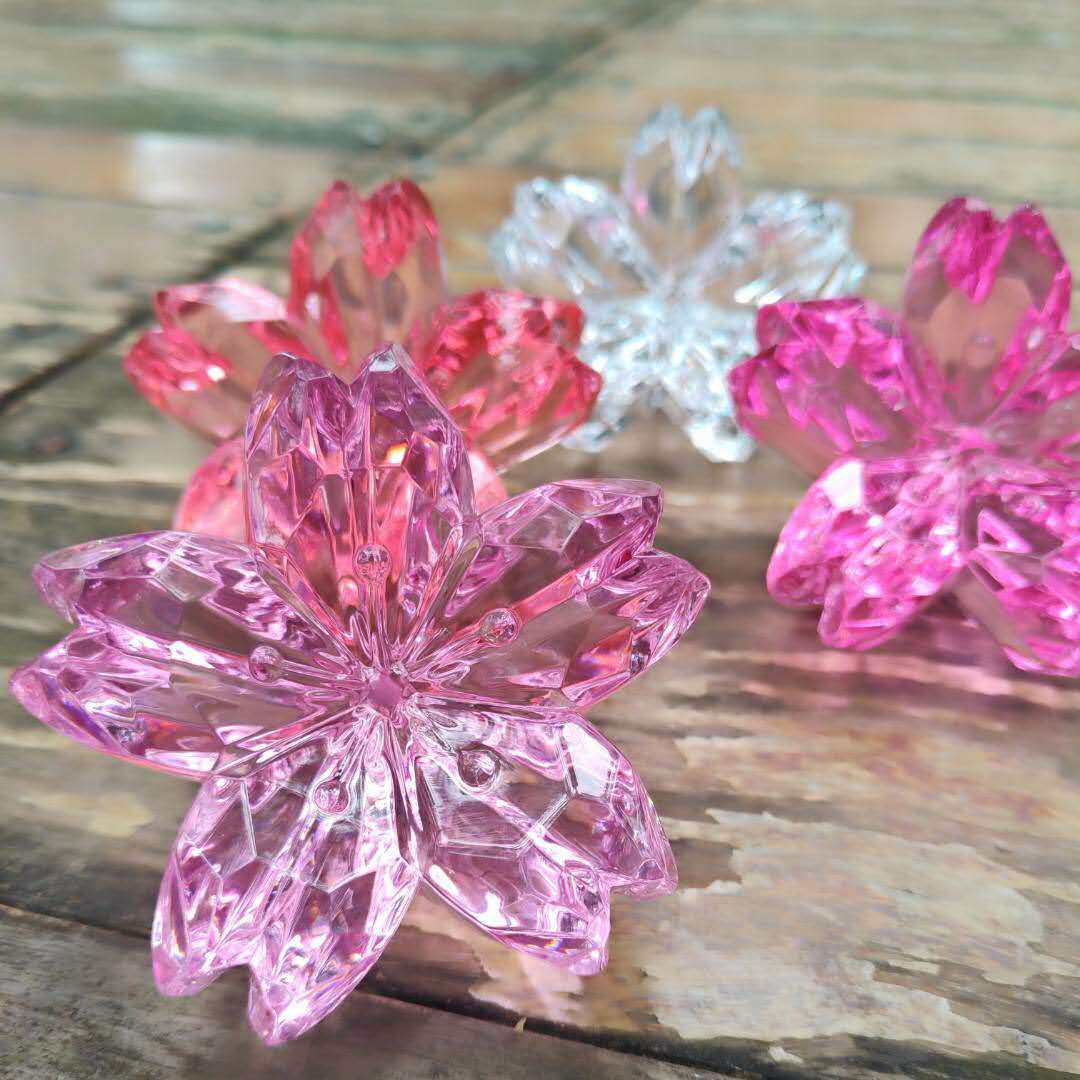 元哆rb70日本日本国国花摆件樱花水晶石浪漫樱花水晶创意礼品