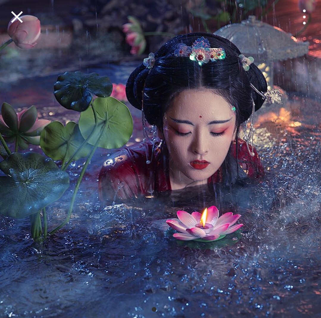 水域古风头饰套装龙女鲛人发钗发汉服步摇簪古装发饰