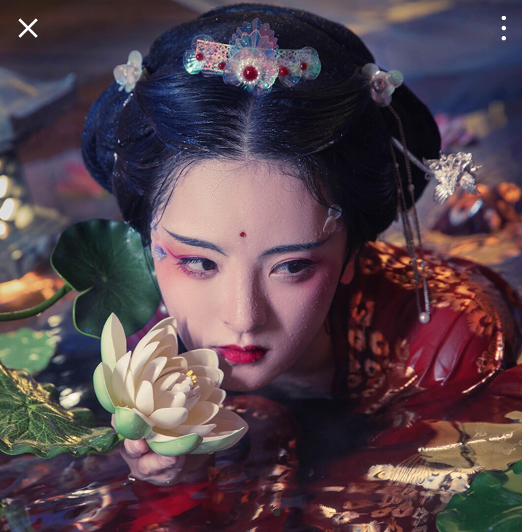 水域古风头饰套装龙女鲛人发钗发汉服步摇簪古装发饰