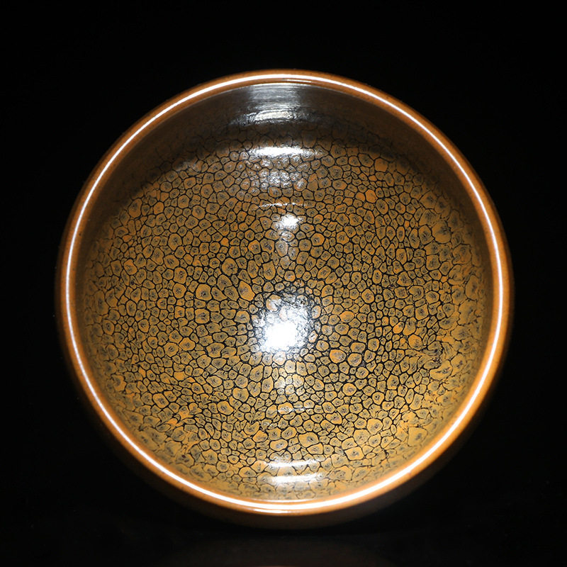 建阳陈叶琦建盏窑变天目油滴万佛朝圣茶杯茶具花茶机