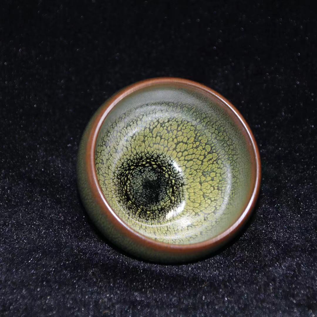 建阳建盏茶具张国平茶抹釉钵口主人原矿陶瓷瓷窑花茶机