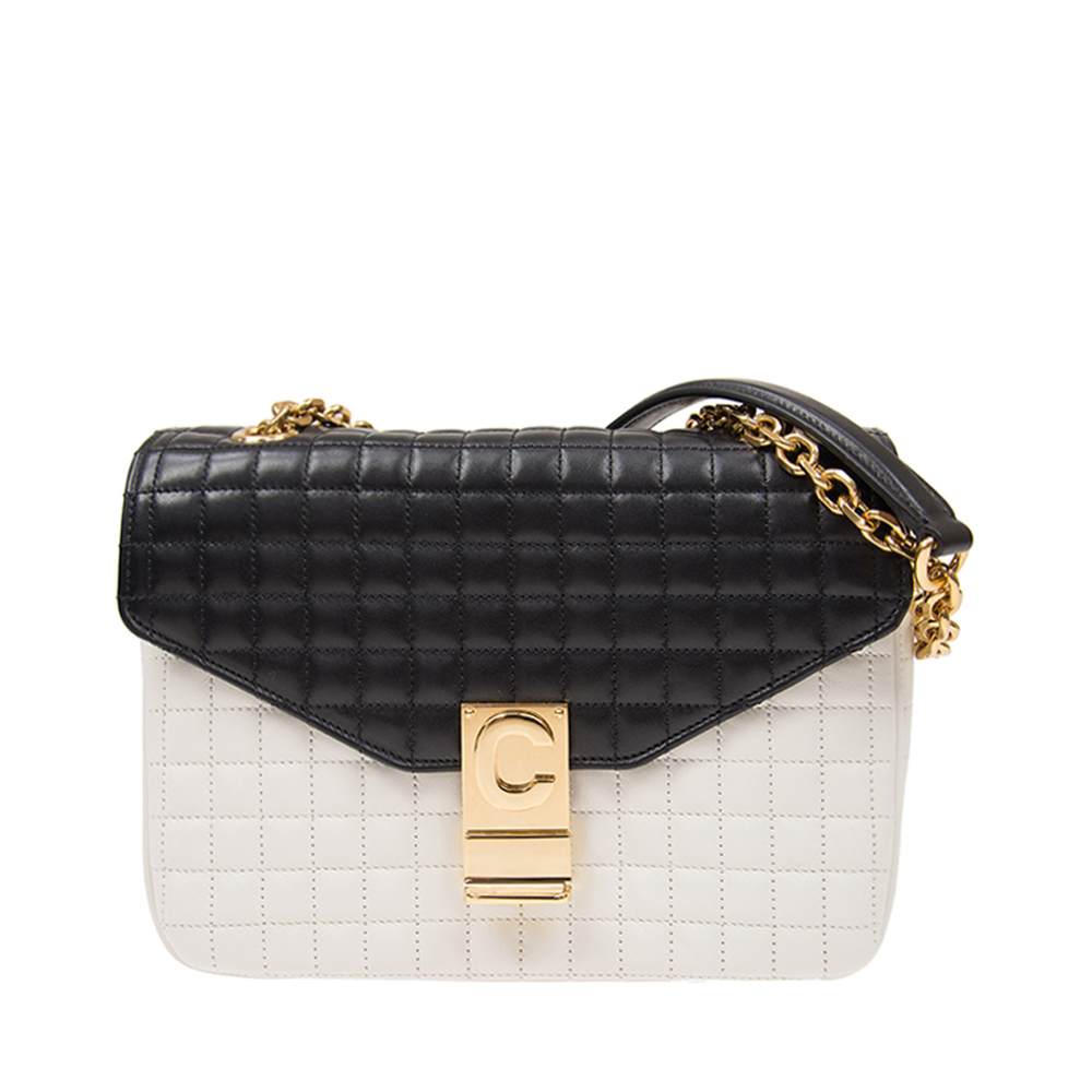 celine塞琳思琳女士小牛牛皮双色单肩通用款女包