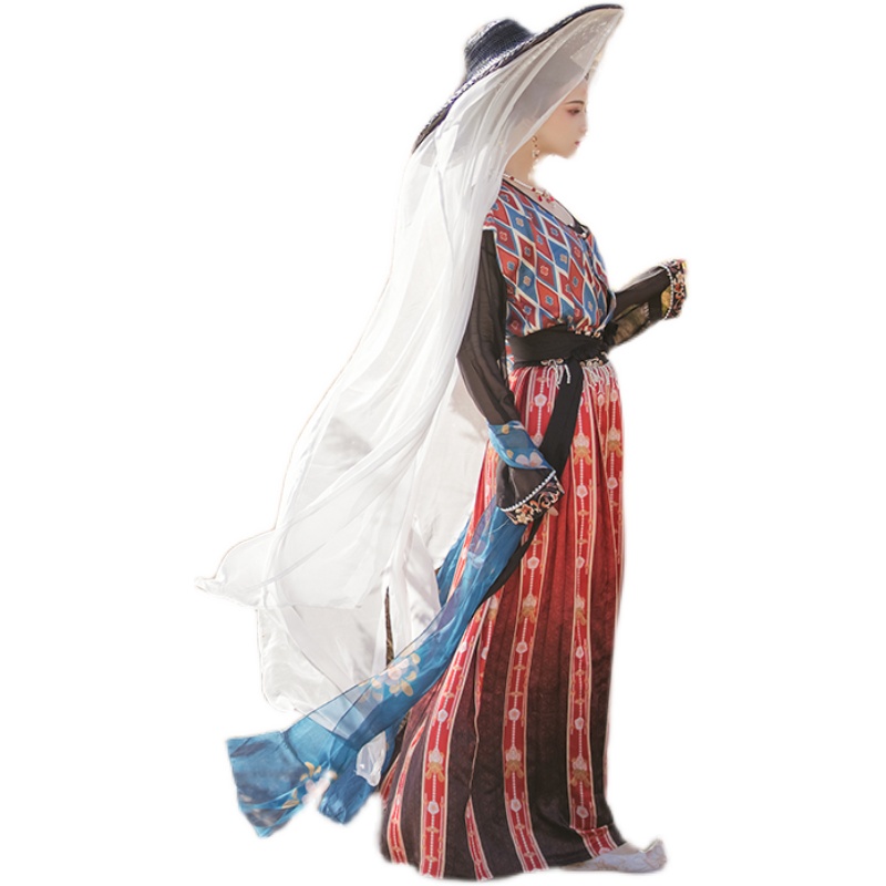 鸾缕芳泽汉服帷帽复原幕篱斗笠古风帽子面纱汉服