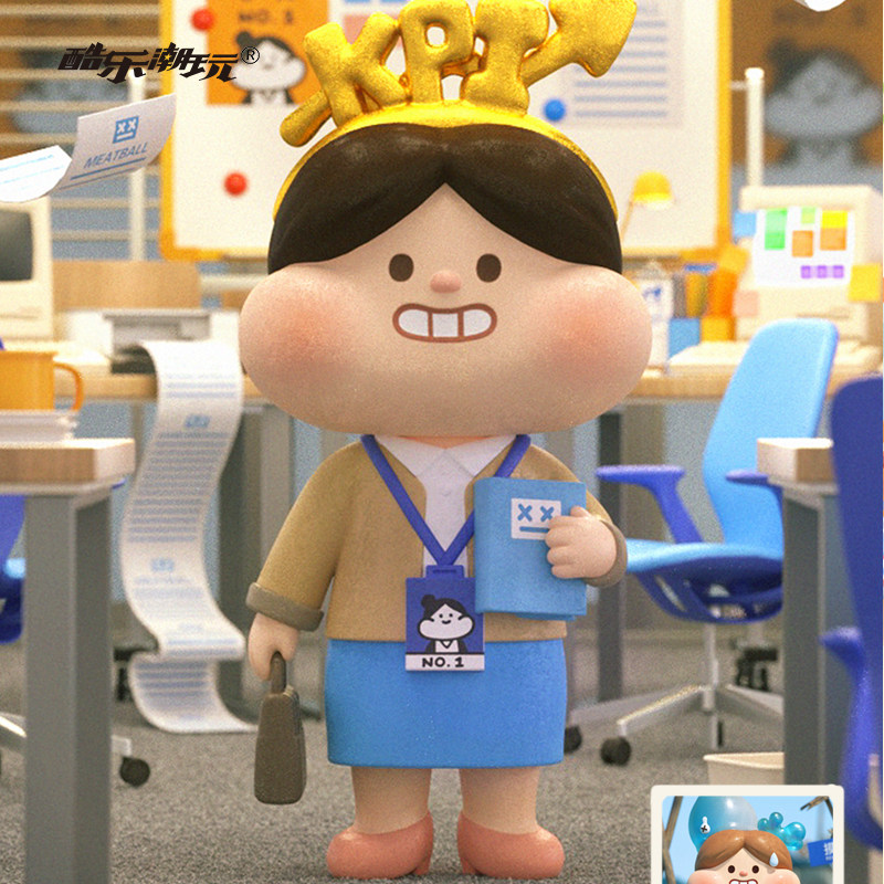 酷乐乐潮meatball肉球女子图鉴系列盲盒潮流手办潮玩盲盒