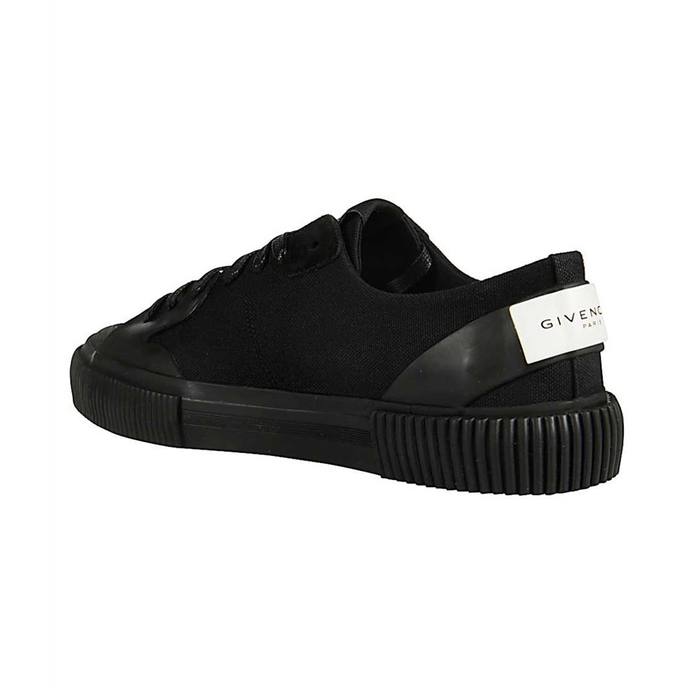 givenchy纪梵希男士黑色棉质低帮帆布鞋休闲鞋