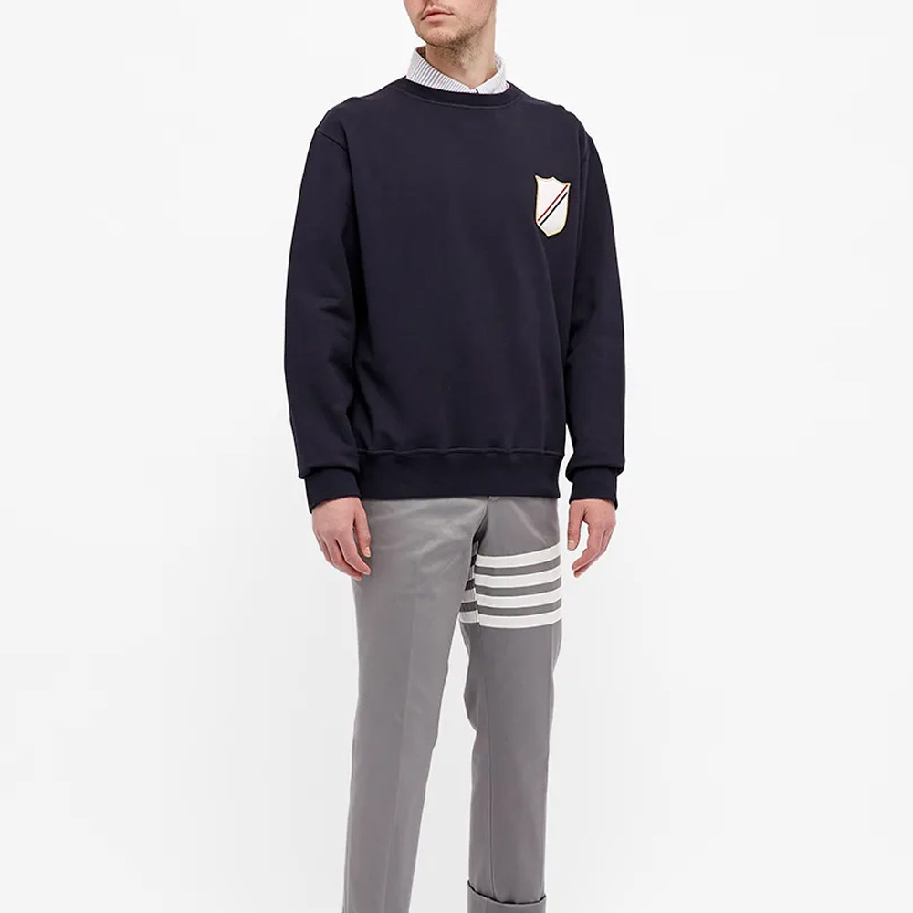 thombrowne汤姆布朗tb男士棉质简约长袖套头卫衣