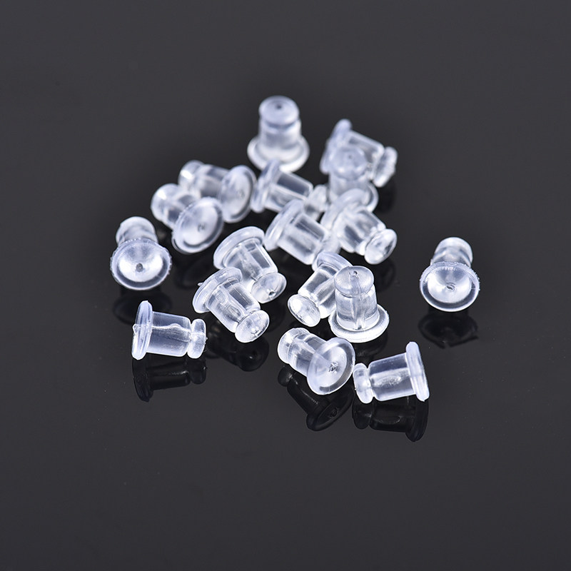 透明硅胶美国耳堵防滑过敏塑料耳塞耳环耳饰耳钉