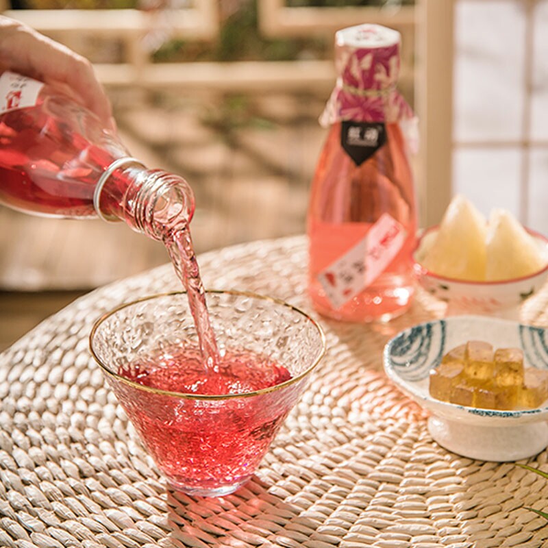 果酒红动月夕265ml2瓶桃花酿微醺5度低度甜酒露酒