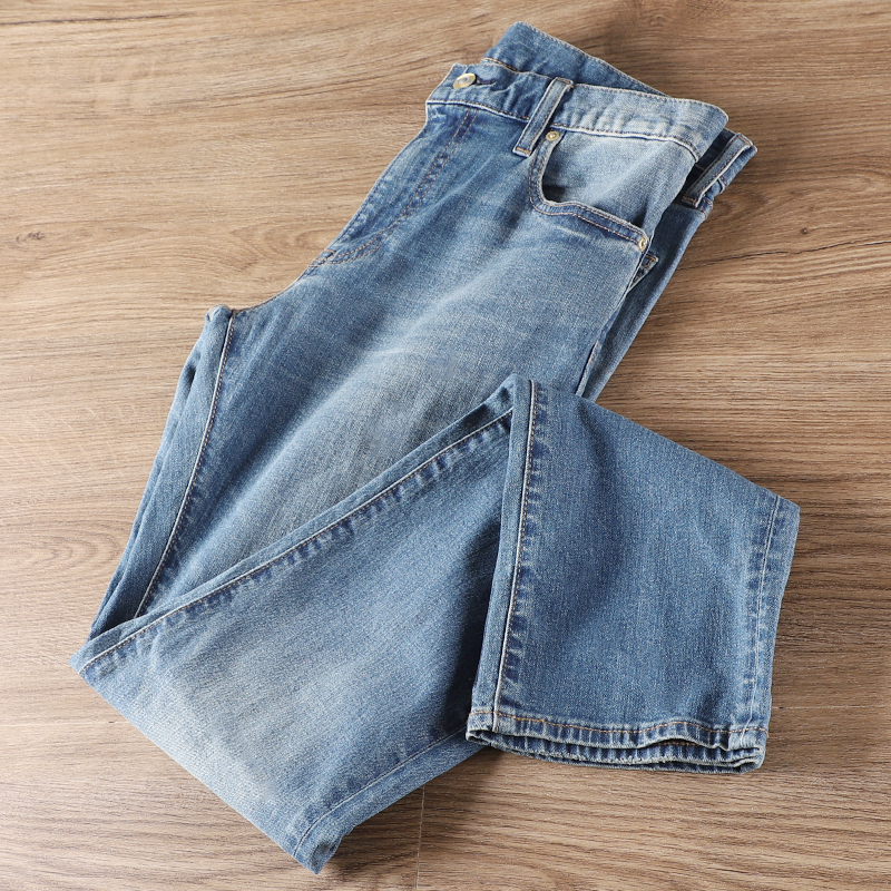 满分推荐！试衣间出品！外贸男装弹力修身时尚百搭牛仔裤长裤子潮