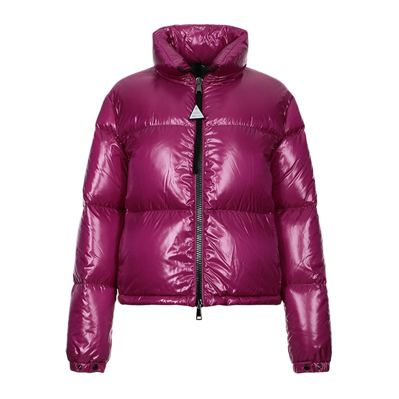 moncler蒙口官方正品冬季新款女士紫色短款时尚保暖羽绒服