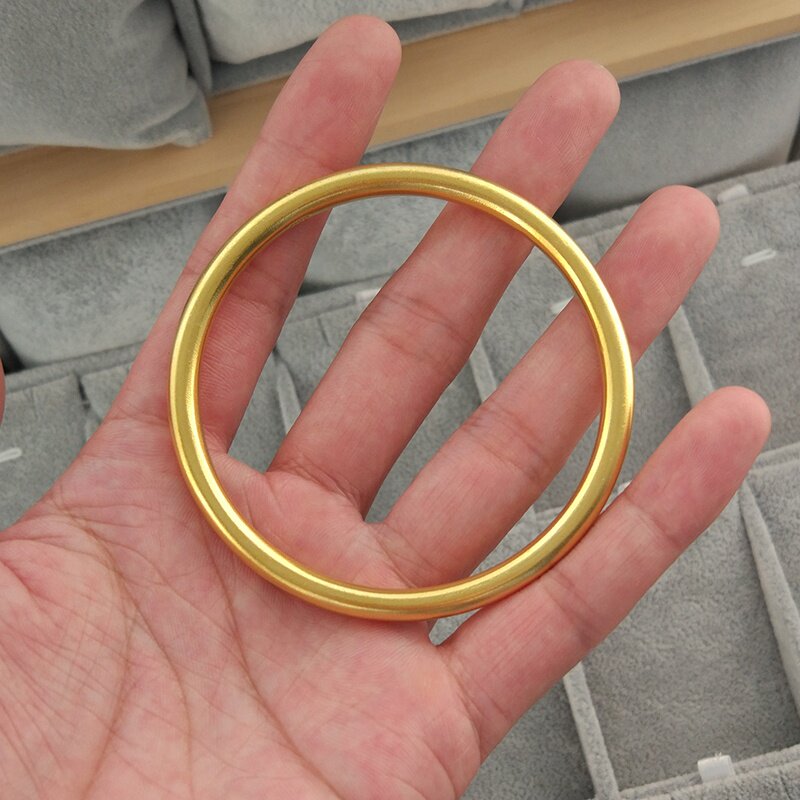 正品不掉包银金包银传承古法掉色镯子黄金包金手镯