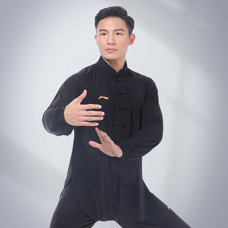 李宁太极服男正品高端太极拳练功服女新款时尚武术比赛表演专用服