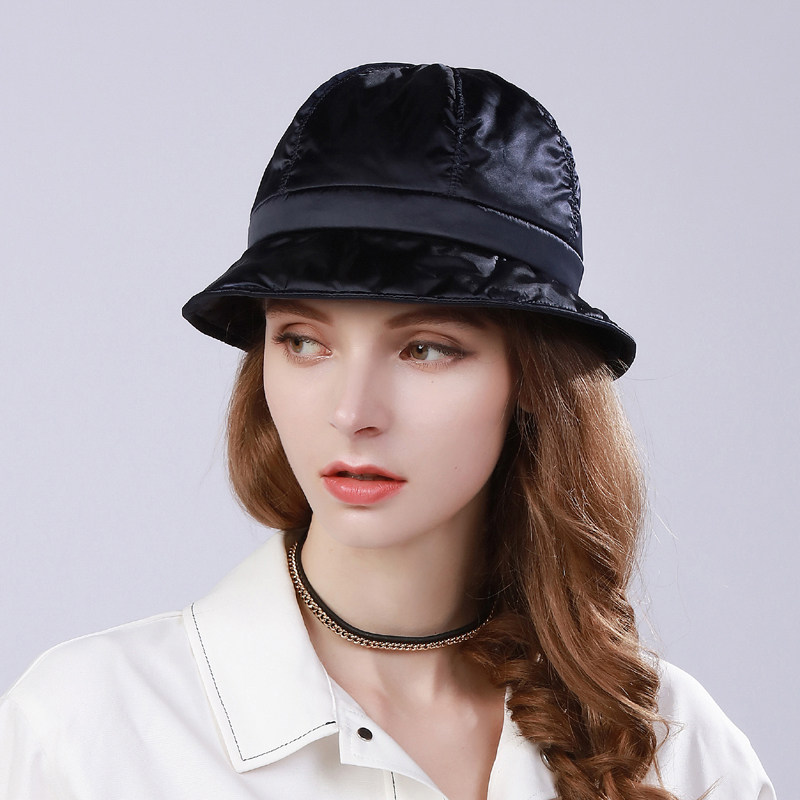 帽仕帽子子女秋冬冬天保暖御寒渔夫羽绒轻软帽子