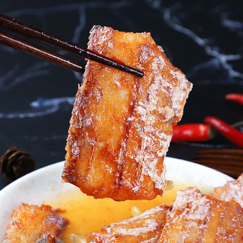 五香带鱼罐头中段香酥食品即食下饭菜鱼类罐头