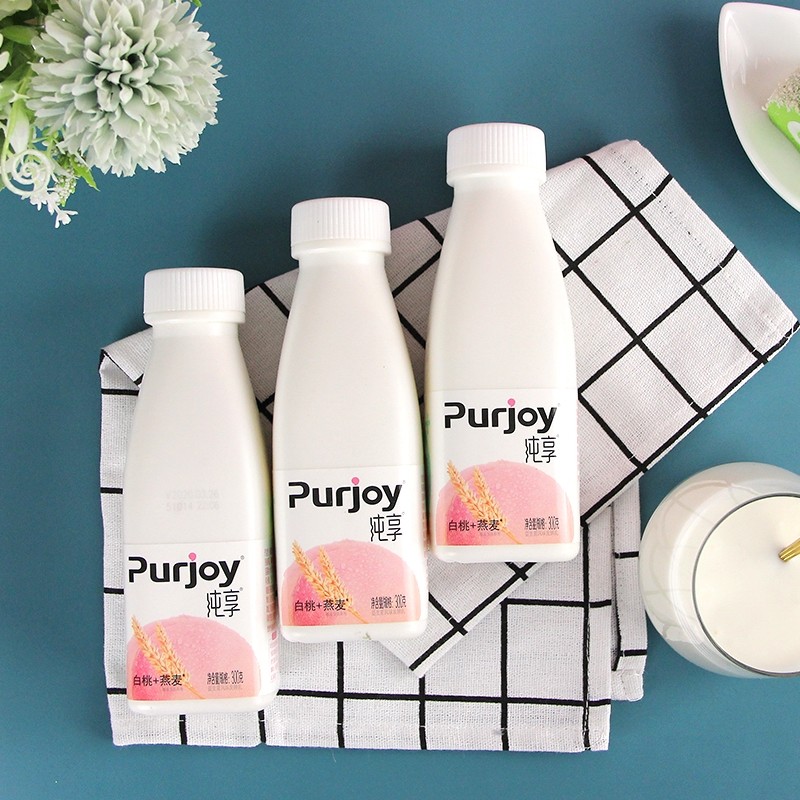 君乐宝纯享酸奶白桃味燕麦酸牛奶营养早餐儿童学生酸奶