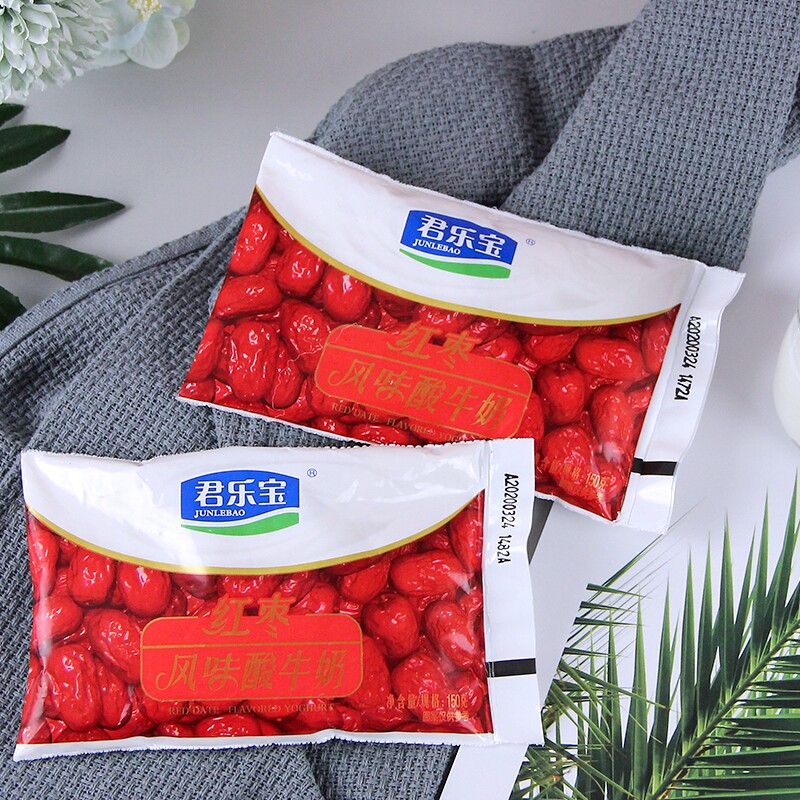 君乐宝红枣酸奶风味酸牛奶袋装150g包风味发酵乳整箱营养儿童早餐