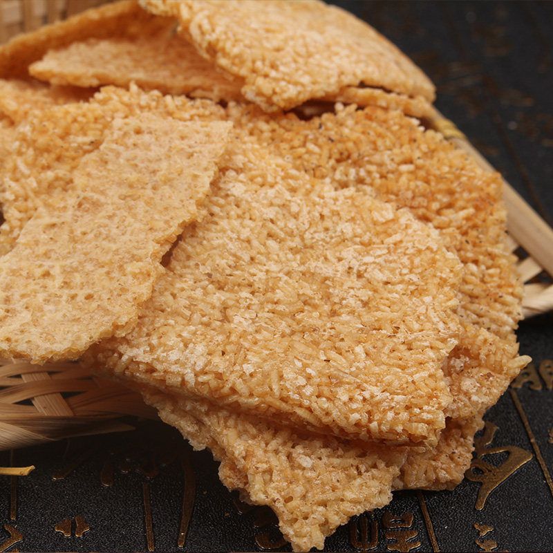 锅巴农家泡汤安徽特产散装零食原味大米手工膨化食品