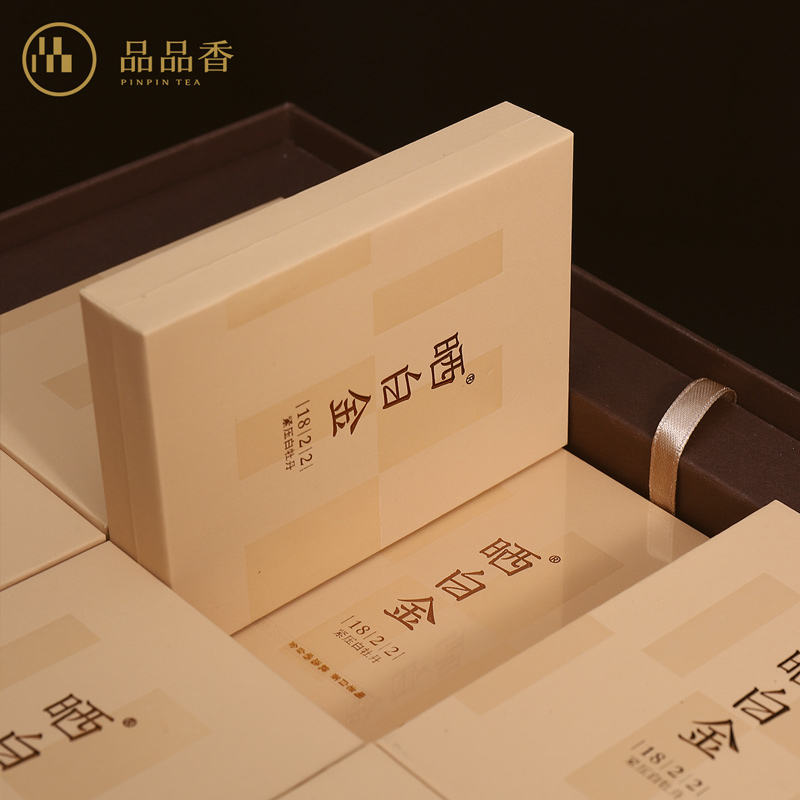 品品香白茶晒白金1822老白茶福鼎白茶2018年原料白牡丹精装版