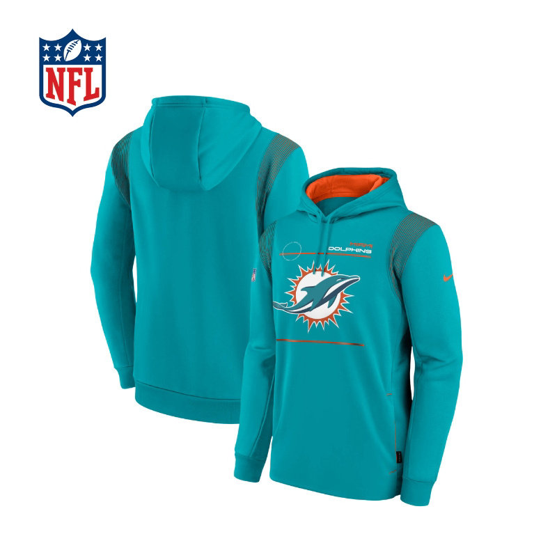 nfl迈阿密海豚sidelinetherma连帽衫男子