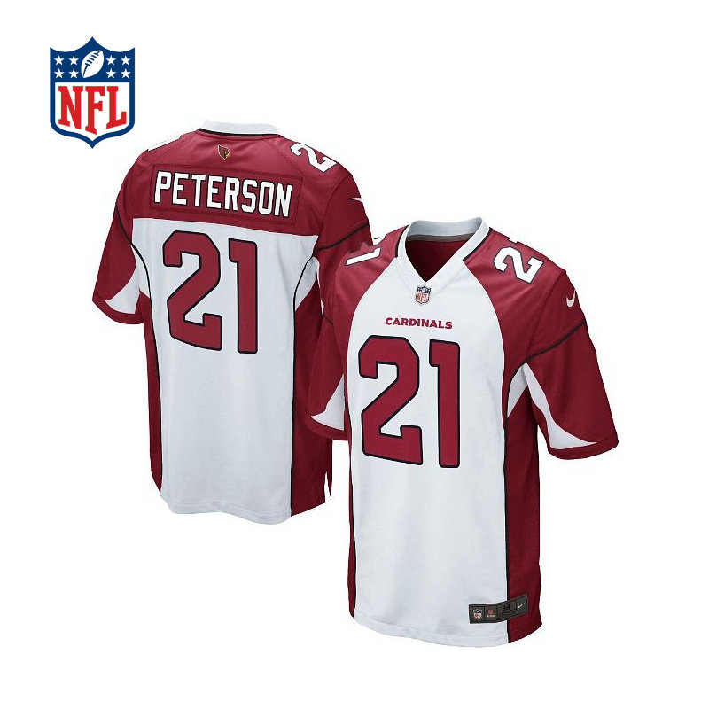 nfl亚利桑那红雀客场比赛球衣patrickpeterson男橄榄球服